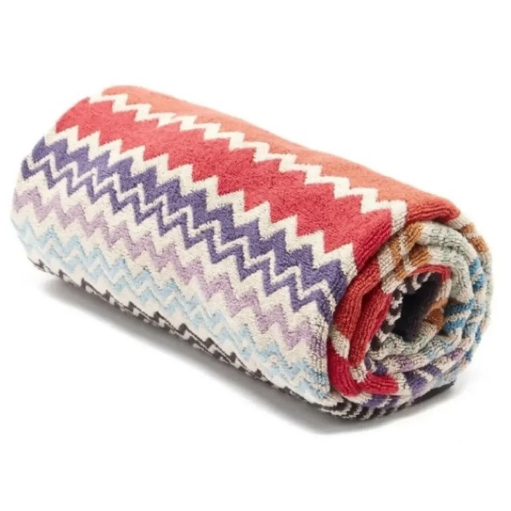 Missoni RUFUS Zigzag Towel - Orange, Pink, Purple, Yellow, Green, Burgundy